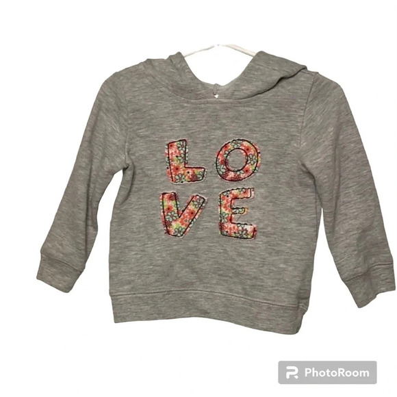 Carter Baby Glitter Fleece Dress size 18 months and a LOVE sweatshirt - Picture 3 of 14